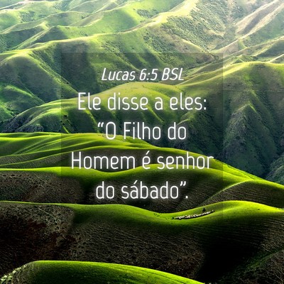 Picture 04 - Lucas 6:5 BSL - Ele disse a eles: “O Filho do Homem é senhor - Bible Verse Picture