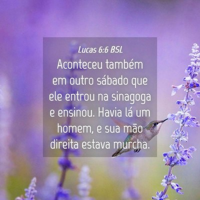 Picture 04 - Lucas 6:6 BSL - Aconteceu também em outro sábado que ele entrou - Bible Verse Picture
