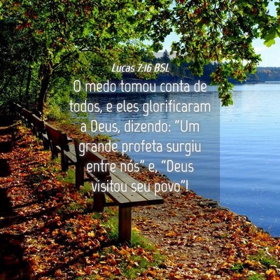 Picture 04 - Lucas 7:16 BSL - O medo tomou conta de todos, e eles glorificaram - Bible Verse Picture