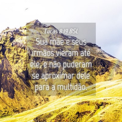 Picture 04 - Lucas 8:19 BSL - Sua mãe e seus irmãos vieram até ele, e não - Bible Verse Picture
