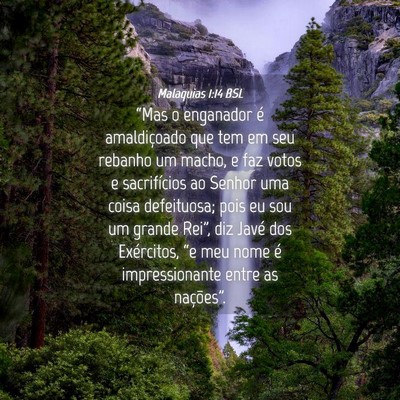 Picture 04 - Malaquias 1:14 BSL - “Mas o enganador é amaldiçoado que tem em seu - Bible Verse Picture