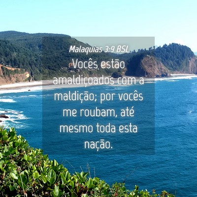 Picture 04 - Malaquias 3:9 BSL - Vocês estão amaldiçoados com a maldição; por - Bible Verse Picture