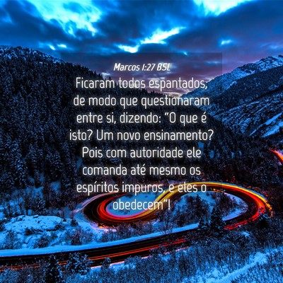 Picture 04 - Marcos 1:27 BSL - Ficaram todos espantados, de modo que - Bible Verse Picture
