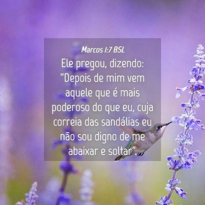 Picture 04 - Marcos 1:7 BSL - Ele pregou, dizendo: “Depois de mim vem aquele - Bible Verse Picture