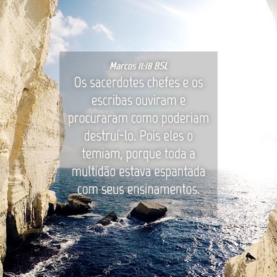 Picture 04 - Marcos 11:18 BSL - Os sacerdotes chefes e os escribas ouviram e - Bible Verse Picture