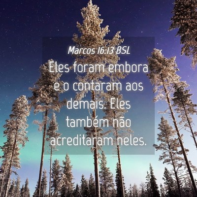 Picture 04 - Marcos 16:13 BSL - Eles foram embora e o contaram aos demais. Eles - Bible Verse Picture