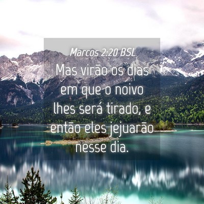 Picture 04 - Marcos 2:20 BSL - Mas virão os dias em que o noivo lhes será - Bible Verse Picture