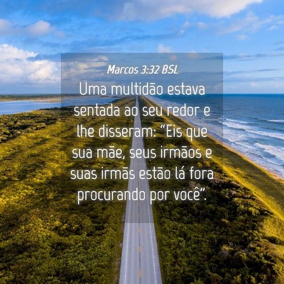 Picture 04 - Marcos 3:32 BSL - Uma multidão estava sentada ao seu redor e lhe - Bible Verse Picture