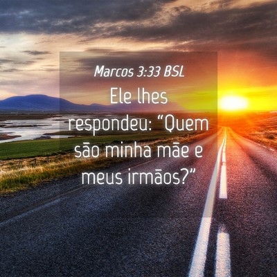 Picture 04 - Marcos 3:33 BSL - Ele lhes respondeu: “Quem são minha mãe e - Bible Verse Picture