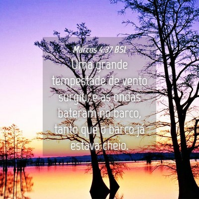 Picture 04 - Marcos 4:37 BSL - Uma grande tempestade de vento surgiu, e as ondas - Bible Verse Picture