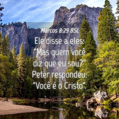 Picture 04 - Marcos 8:29 BSL - Ele disse a eles: “Mas quem você diz que eu - Bible Verse Picture