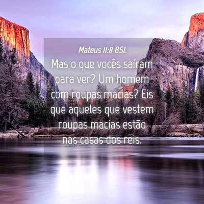 Picture 04 - Mateus 11:8 BSL - Mas o que vocês saíram para ver? Um homem com - Bible Verse Picture