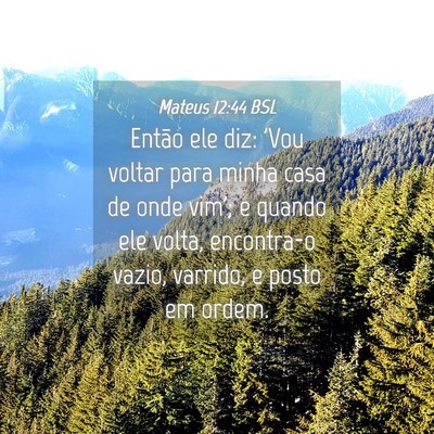Picture 04 - Mateus 12:44 BSL - Então ele diz: 'Vou voltar para minha casa de - Bible Verse Picture