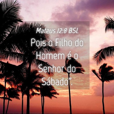 Picture 04 - Mateus 12:8 BSL - Pois o Filho do Homem é o Senhor do - Bible Verse Picture