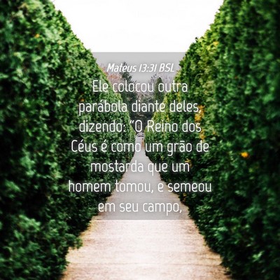 Picture 04 - Mateus 13:31 BSL - Ele colocou outra parábola diante deles, - Bible Verse Picture