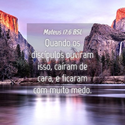 Picture 04 - Mateus 17:6 BSL - Quando os discípulos ouviram isso, caíram de - Bible Verse Picture