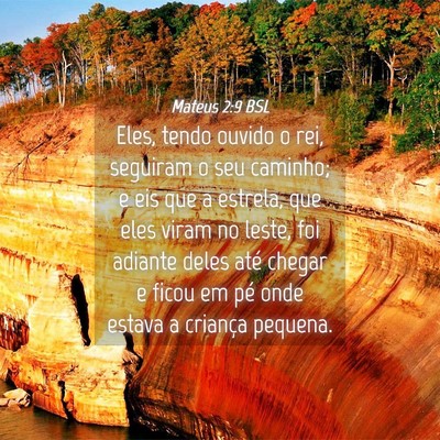 Picture 04 - Mateus 2:9 BSL - Eles, tendo ouvido o rei, seguiram o seu caminho; - Bible Verse Picture