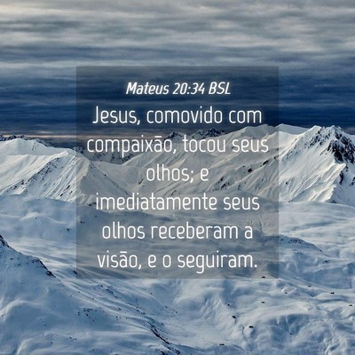 Picture 04 - Mateus 20:34 BSL - Jesus, comovido com compaixão, tocou seus olhos; - Bible Verse Picture