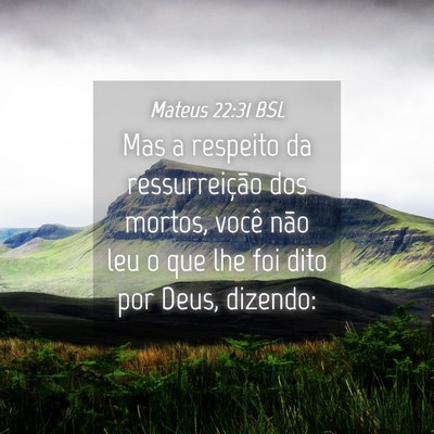 Picture 04 - Mateus 22:31 BSL - Mas a respeito da ressurreição dos mortos, - Bible Verse Picture