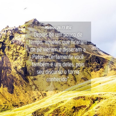Picture 04 - Mateus 26:73 BSL - Depois de um pouco de tempo, aqueles que ficaram - Bible Verse Picture