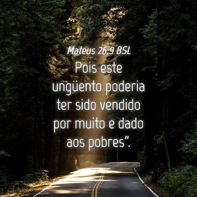 Picture 04 - Mateus 26:9 BSL - Pois este ungüento poderia ter sido vendido por - Bible Verse Picture