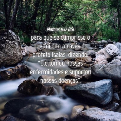 Picture 04 - Mateus 8:17 BSL - para que se cumprisse o que foi dito através do - Bible Verse Picture