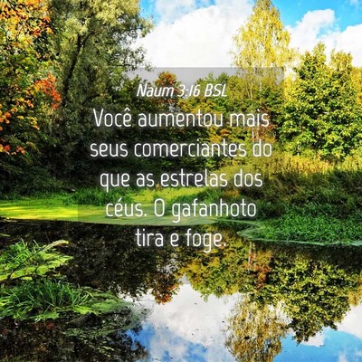 Picture 04 - Naum 3:16 BSL - Você aumentou mais seus comerciantes do que as - Bible Verse Picture