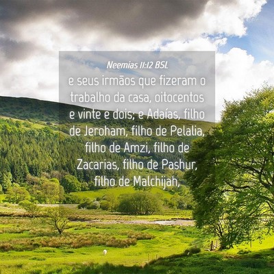 Picture 04 - Neemias 11:12 BSL - e seus irmãos que fizeram o trabalho da casa, - Bible Verse Picture