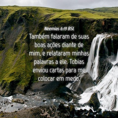 Picture 04 - Neemias 6:19 BSL - Também falaram de suas boas ações diante de - Bible Verse Picture