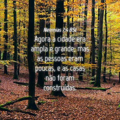 Picture 04 - Neemias 7:4 BSL - Agora a cidade era ampla e grande; mas as pessoas - Bible Verse Picture