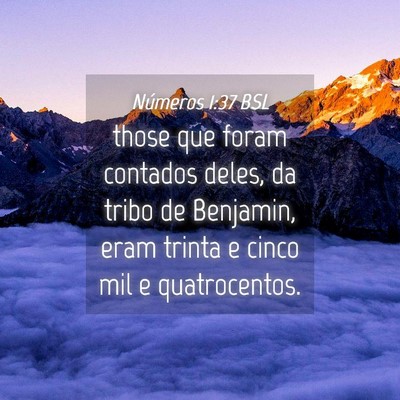 Picture 04 - Números 1:37 BSL - those que foram contados deles, da tribo de - Bible Verse Picture