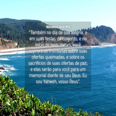 Picture 04 - Números 10:10 BSL - “Também no dia de sua alegria, e em suas - Bible Verse Picture