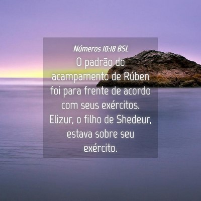 Picture 04 - Números 10:18 BSL - O padrão do acampamento de Rúben foi para - Bible Verse Picture