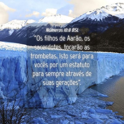 Picture 04 - Números 10:8 BSL - “Os filhos de Aarão, os sacerdotes, tocarão - Bible Verse Picture