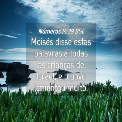 Picture 04 - Números 14:39 BSL - Moisés disse estas palavras a todas as crianças - Bible Verse Picture