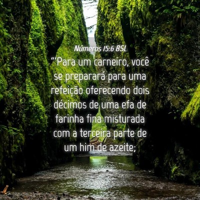 Picture 04 - Números 15:6 BSL - “'Para um carneiro, você se preparará para - Bible Verse Picture