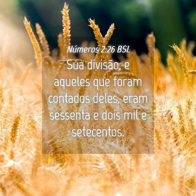 Picture 04 - Números 2:26 BSL - Sua divisão, e aqueles que foram contados deles, - Bible Verse Picture