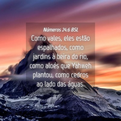 Picture 04 - Números 24:6 BSL - Como vales, eles estão espalhados, como jardins - Bible Verse Picture