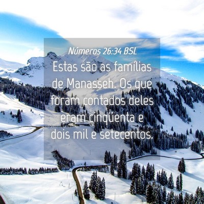 Picture 04 - Números 26:34 BSL - Estas são as famílias de Manasseh. Os que foram - Bible Verse Picture