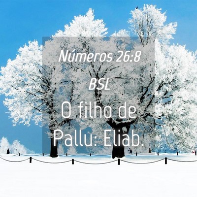 Picture 04 - Números 26:8 BSL - O filho de Pallu: - Bible Verse Picture