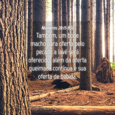 Picture 04 - Números 28:15 BSL - Também, um bode macho para oferta pelo pecado a - Bible Verse Picture