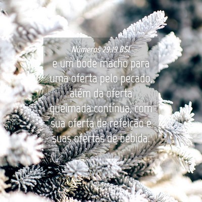 Picture 04 - Números 29:19 BSL - e um bode macho para uma oferta pelo pecado, - Bible Verse Picture
