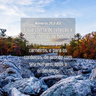 Picture 04 - Números 29:21 BSL - e sua oferta de refeição e suas ofertas de - Bible Verse Picture