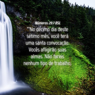 Picture 04 - Números 29:7 BSL - “'No décimo dia deste sétimo mês, você - Bible Verse Picture