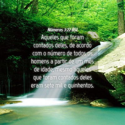 Picture 04 - Números 3:22 BSL - Aqueles que foram contados deles, de acordo com o - Bible Verse Picture