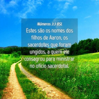 Picture 04 - Números 3:3 BSL - Estes são os nomes dos filhos de Aaron, os - Bible Verse Picture