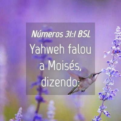 Picture 04 - Números 31:1 BSL - Yahweh falou a Moisés, - Bible Verse Picture