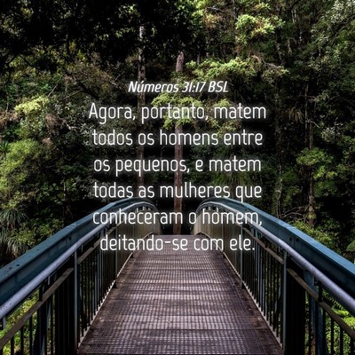 Picture 04 - Números 31:17 BSL - Agora, portanto, matem todos os homens entre os - Bible Verse Picture