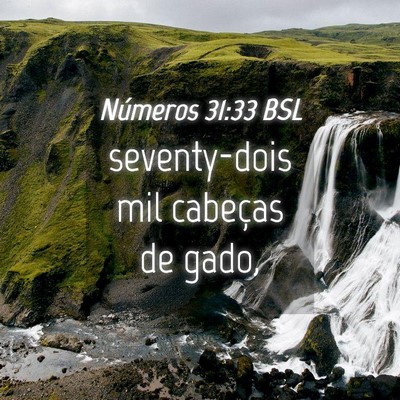 Picture 04 - Números 31:33 BSL - seventy-dois mil cabeças de - Bible Verse Picture