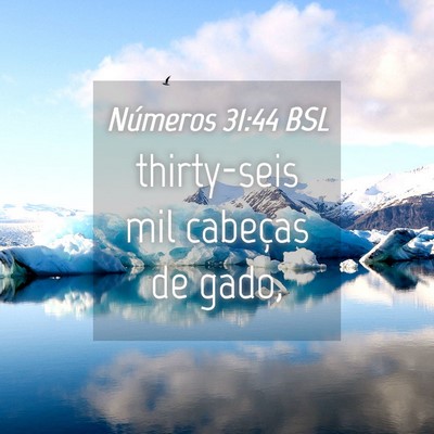 Picture 04 - Números 31:44 BSL - thirty-seis mil cabeças de - Bible Verse Picture